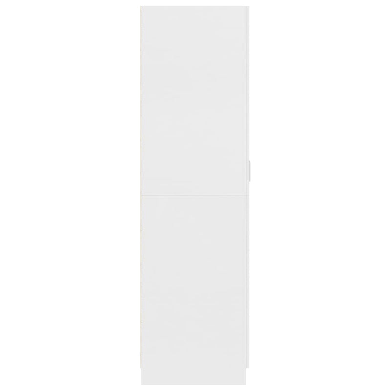 Wardrobe White 80x52x180 cm Engineered Wood Payday Deals