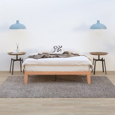 Warm Wooden Natural Bed Base Frame &#8211; King Single Payday Deals