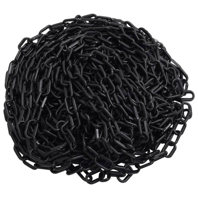 Warning Chain Black 30 m Ø8 mm Plastic Payday Deals