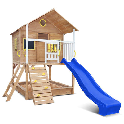 Warrigal Cubby House with Blue Slide Payday Deals