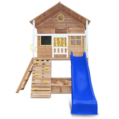 Warrigal Cubby House with Blue Slide Payday Deals