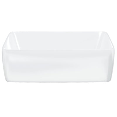 Wash Basin White 48x37x13 cm Ceramic Rectangle Payday Deals