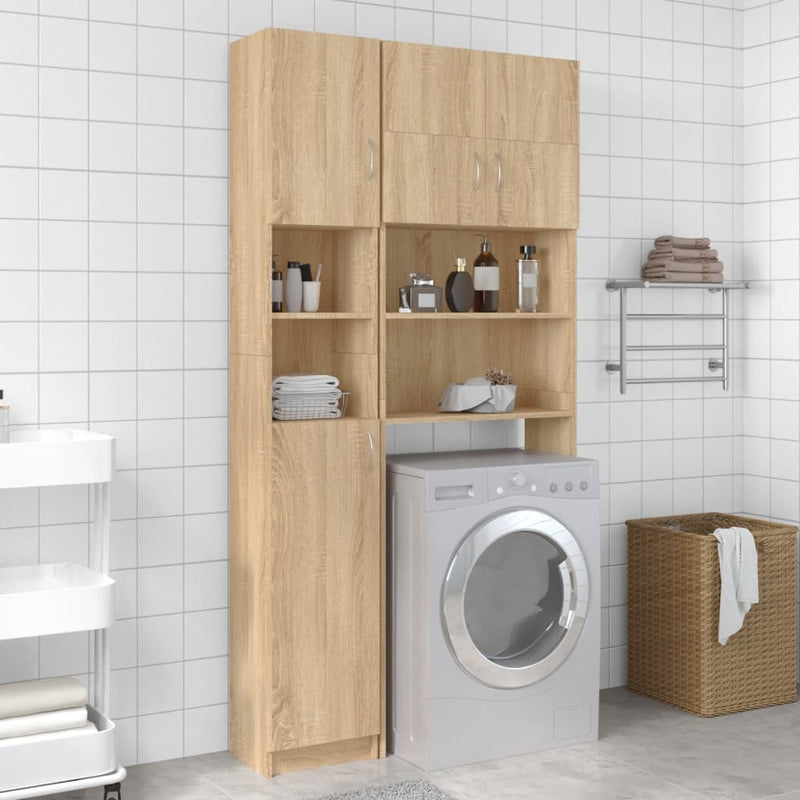 Washing Machine Cabinet Set Sonoma Oak Engineered Wood Payday Deals