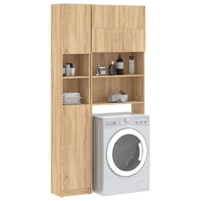 Washing Machine Cabinet Set Sonoma Oak Engineered Wood Payday Deals