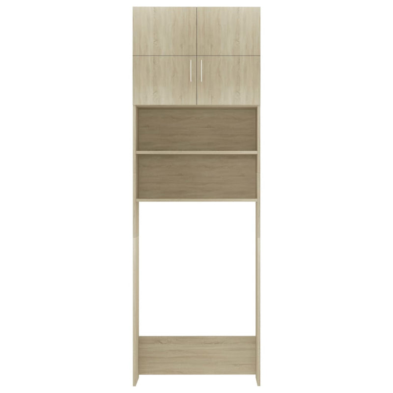 Washing Machine Cabinet Sonoma Oak 64x25.5x190 cm Engineered Wood Payday Deals