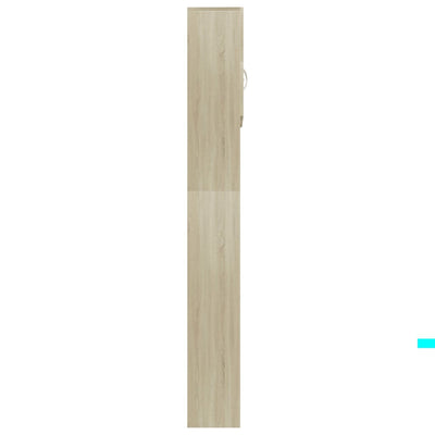 Washing Machine Cabinet Sonoma Oak 64x25.5x190 cm Engineered Wood Payday Deals