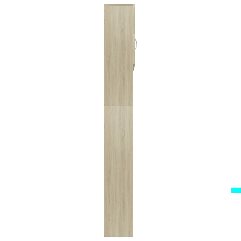 Washing Machine Cabinet Sonoma Oak 64x25.5x190 cm Engineered Wood Payday Deals