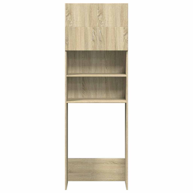 Washing Machine Cabinet Sonoma Oak 64x25.5x190 cm Engineered Wood Payday Deals