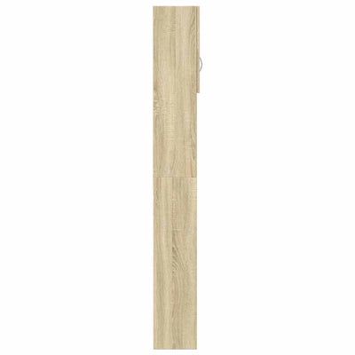 Washing Machine Cabinet Sonoma Oak 64x25.5x190 cm Engineered Wood Payday Deals