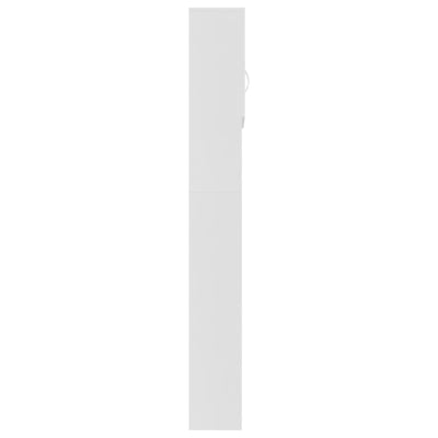 Washing Machine Cabinet White 64x25.5x190 cm Engineered Wood Payday Deals