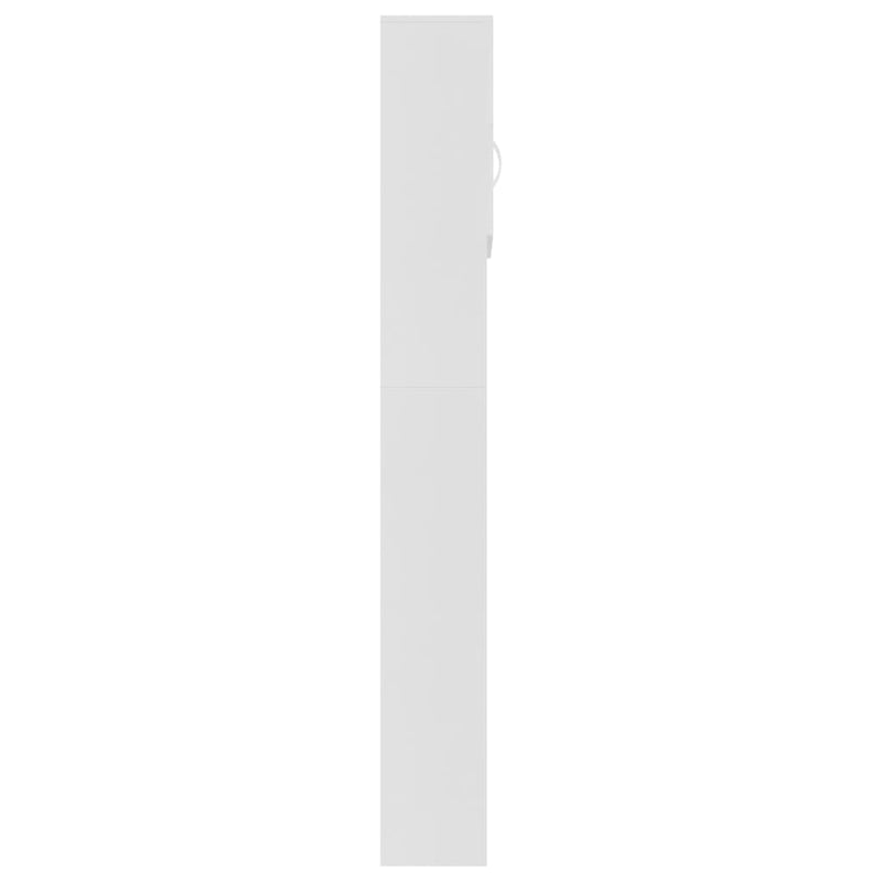 Washing Machine Cabinet White 64x25.5x190 cm Engineered Wood Payday Deals