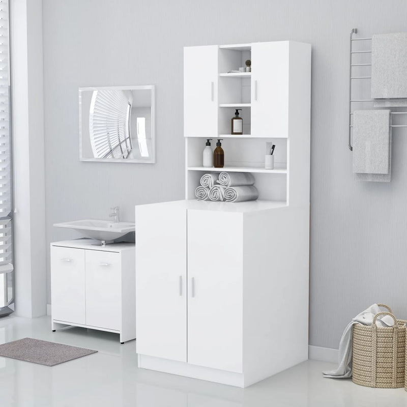 Washing Machine Cabinet White 71x71.5x91.5 cm Payday Deals