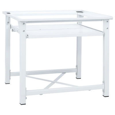 Washing Machine Pedestal with Pull-Out Shelf White Payday Deals
