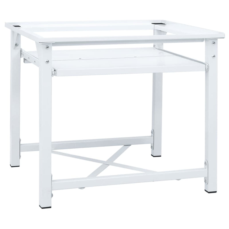 Washing Machine Pedestal with Pull-Out Shelf White Payday Deals