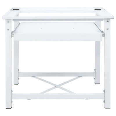 Washing Machine Pedestal with Pull-Out Shelf White Payday Deals