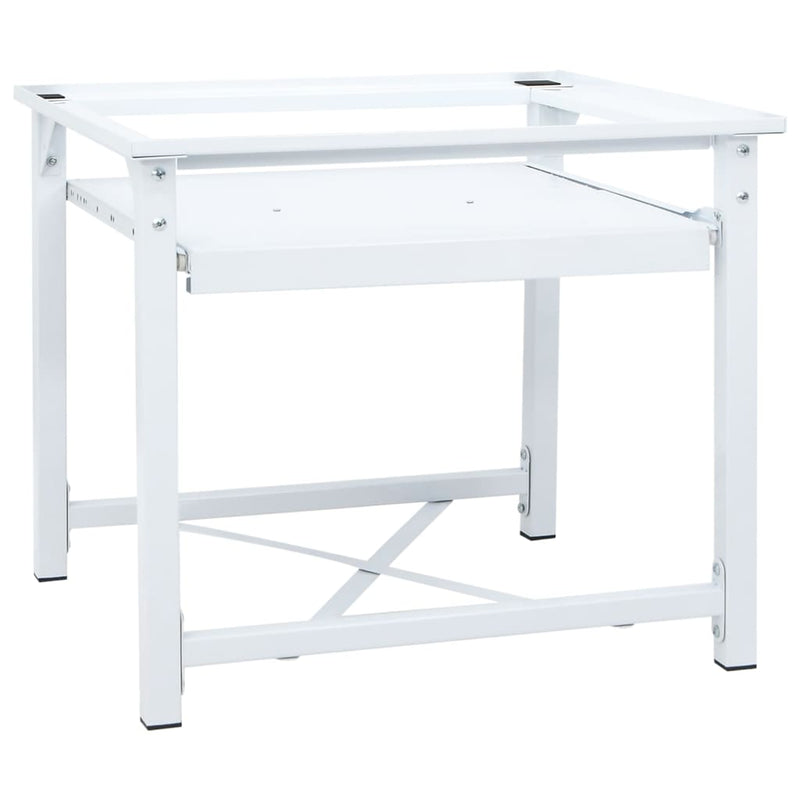 Washing Machine Pedestal with Pull-Out Shelf White Payday Deals