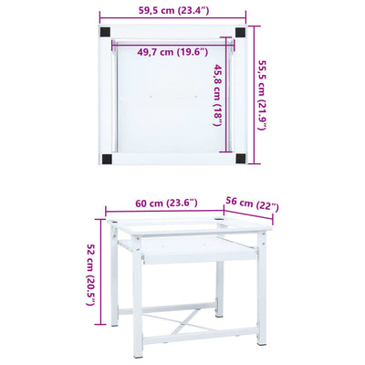 Washing Machine Pedestal with Pull-Out Shelf White Payday Deals