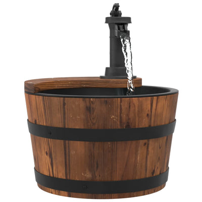 Water Fountain with Pump 28x28x34.5 cm Solid Wood Fir Payday Deals