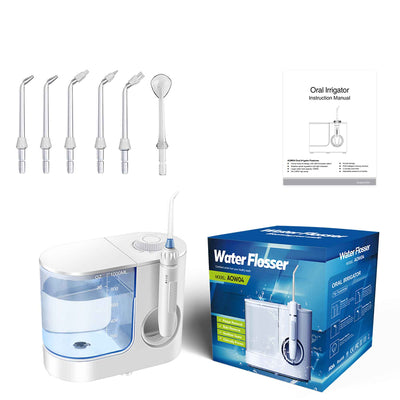 Water Jet Dental Flosser 1000ml White - Electric Oral Pressure Irrigator Payday Deals