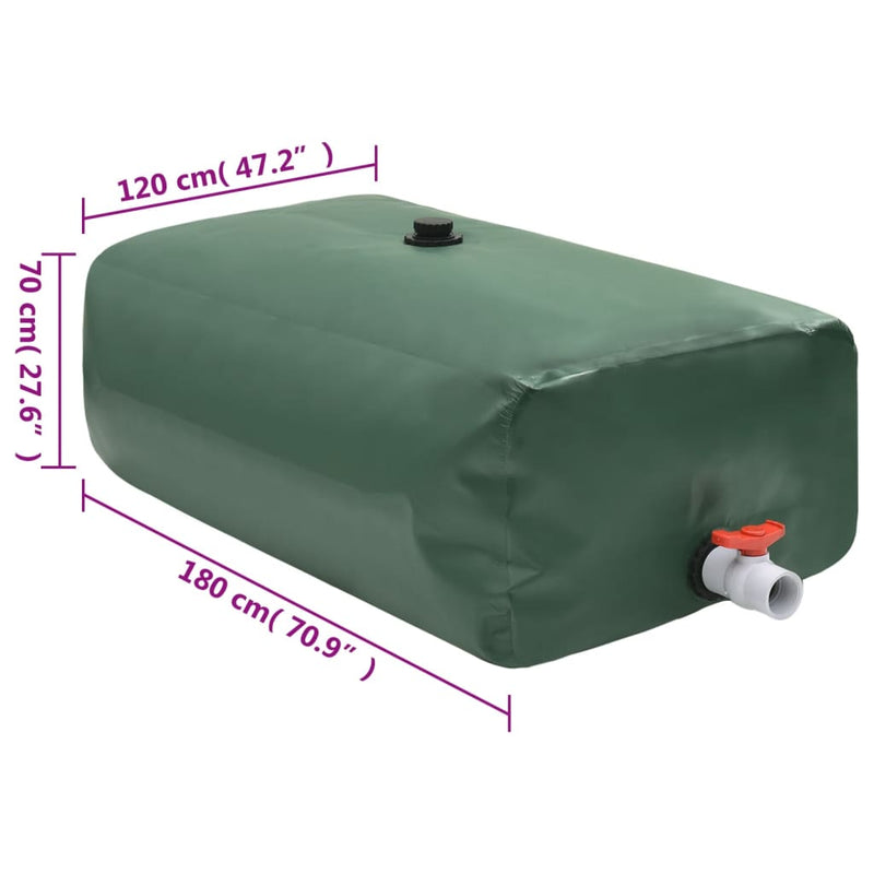 Water Tank with Tap Foldable 1500 L PVC Payday Deals