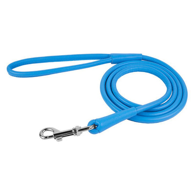 Waudog Leather Round Clip Leash W4MM - L183CM BLUE Payday Deals