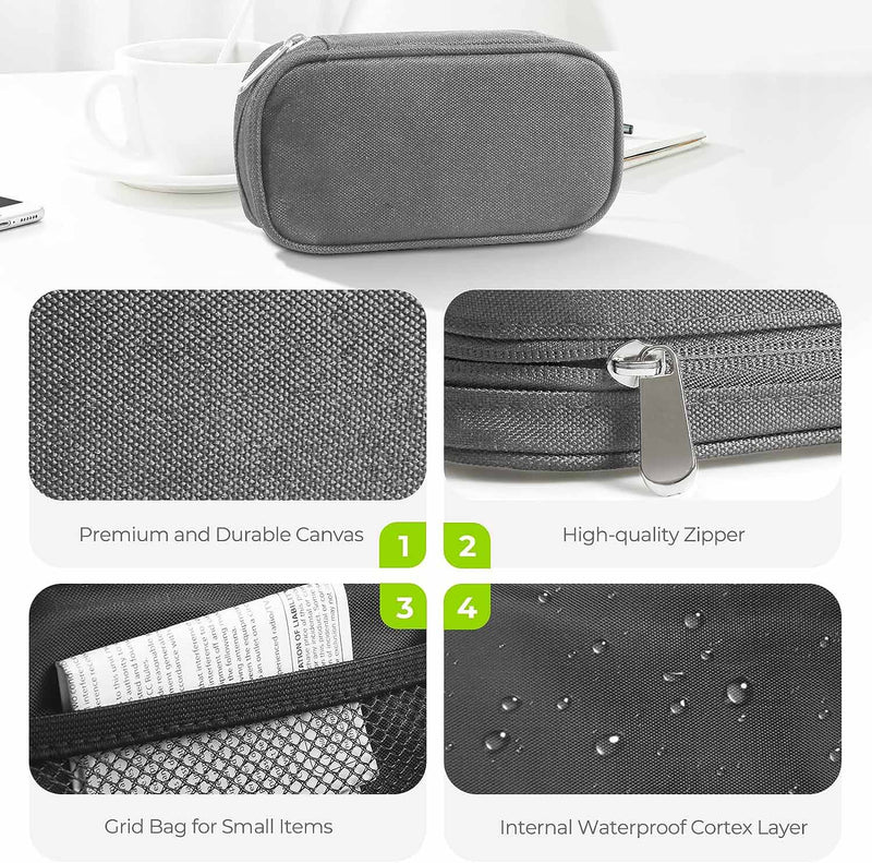 Weekly Pill Organizer 3 Times a Day Pill Box Daily Pill Case Vitamin, Medicine Case Grey Payday Deals