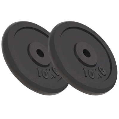 Weight Plates 2 pcs 2x10 kg Cast Iron Payday Deals