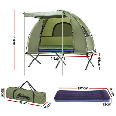 Weisshorn 5-in-1 Camping Tent Cot 1-person Air Mattress Camping Bed Payday Deals