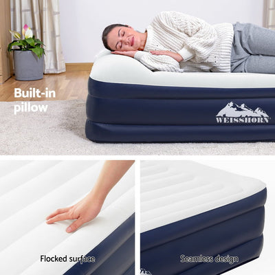 Weisshorn Air Mattress Double Inflatable Bed 46cm Air bed Payday Deals