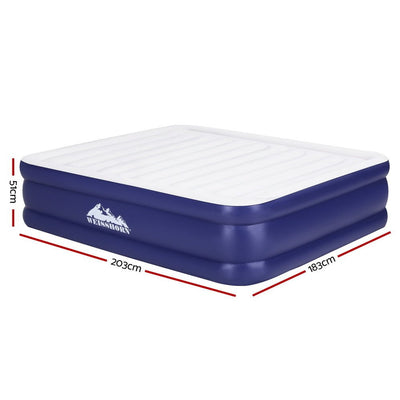 Weisshorn Air Mattress King Inflatable Bed Air bed 51cm Payday Deals