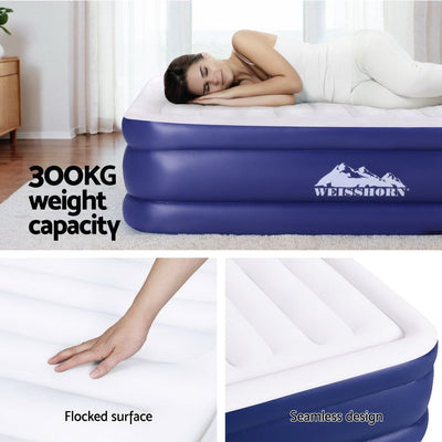 Weisshorn Air Mattress King Inflatable Bed Air bed 51cm Payday Deals