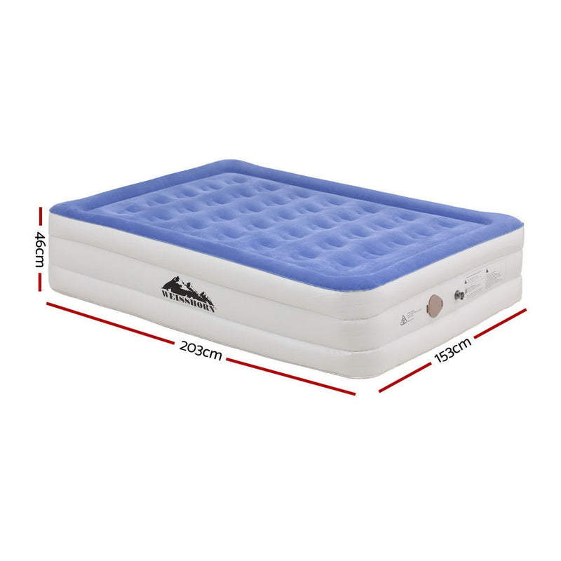 Weisshorn Air Mattress Queen Inflatable Bed 46cm Air bed Cube Payday Deals