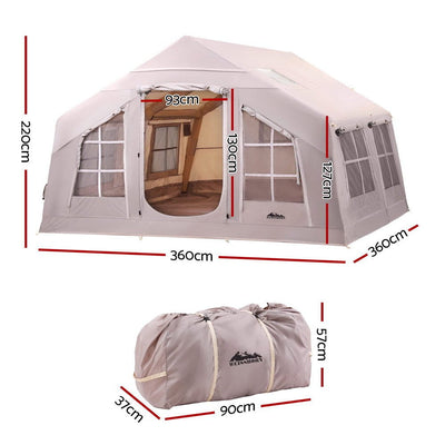 Weisshorn Camping Tent Inflatable Beach Tent 6 Person 360CM Payday Deals