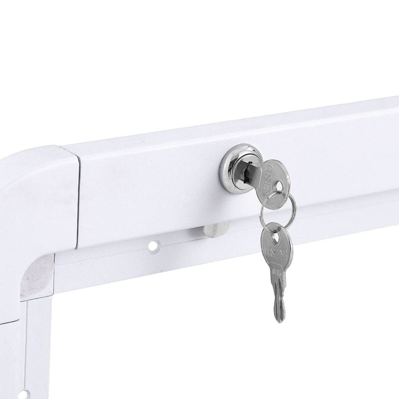 Weisshorn Caravan Table 800 x 450mm Folding Lockable White Payday Deals
