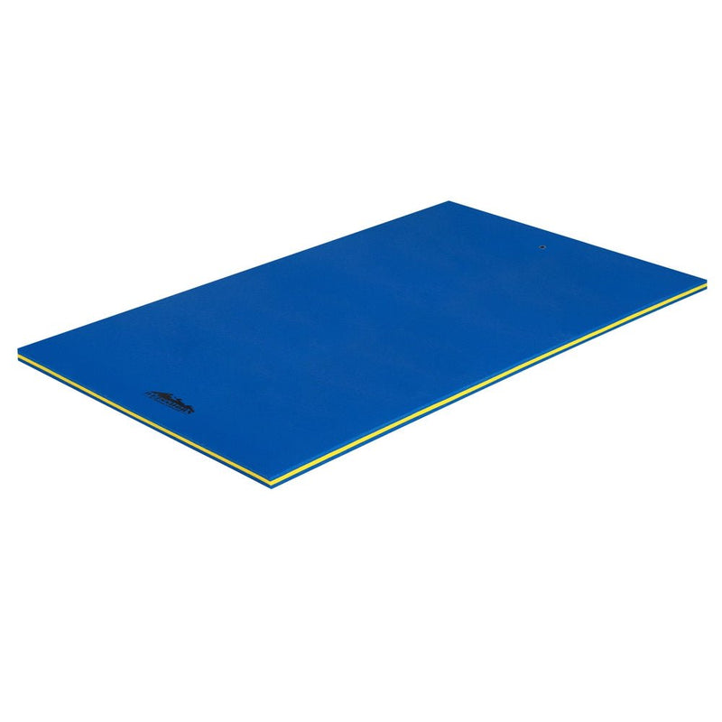 Weisshorn Floating Water Mat 3.5x1.8m Foam Pad Swimming Pool Platform Blue Payday Deals