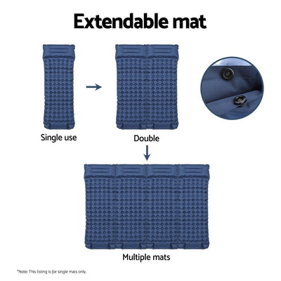 Weisshorn Self Inflating Mattress Camping Sleeping Mat Air Bed Single Pillow Bag Payday Deals