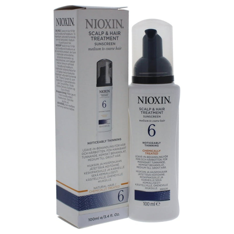 Wella Nioxin System 6 Scalp And Hair Treatment For Medium Coarse Hair 100ml Payday Deals