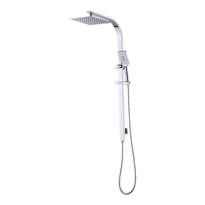 WELS 10" Rain Shower Head Set Square Dual Heads High Pressure with Handheld in Chrome Payday Deals