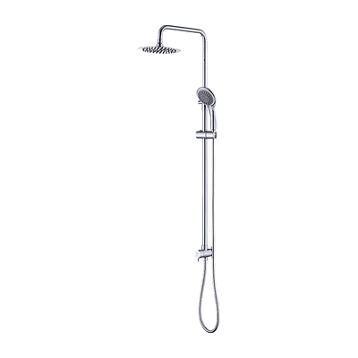 WELS 8" Rain Shower Head Set Rounded Dual Heads Faucet High Pressure Hand Held Payday Deals