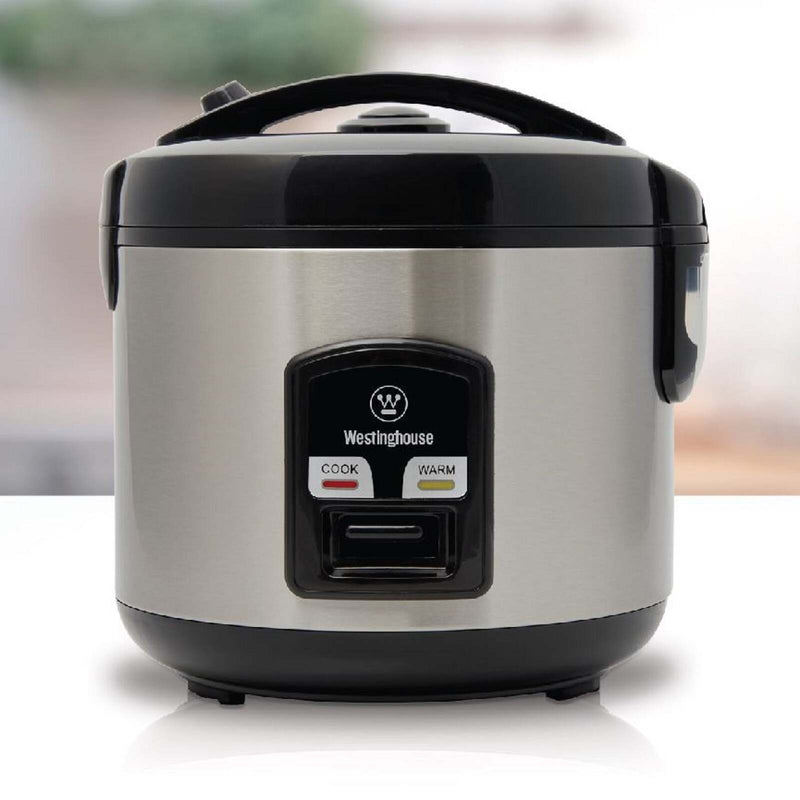 Westinghouse 6 Cup Rice Cooker Stainless Steel 400W Payday Deals
