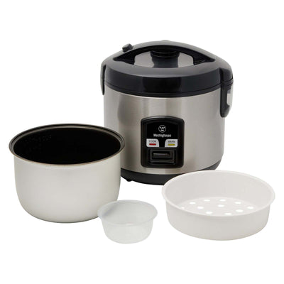 Westinghouse 6 Cup Rice Cooker Stainless Steel 400W Payday Deals
