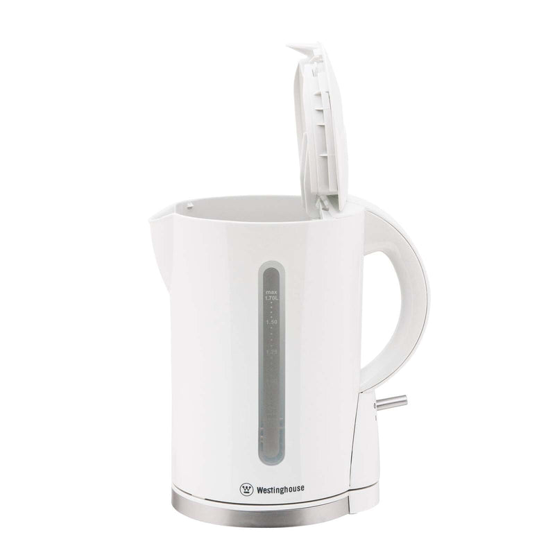 Westinghouse Kettle - White, 1.7L, 1850-2200W, 360 degree Rotational Base Payday Deals
