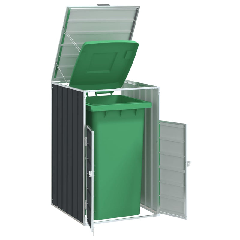 Wheelie Bin Storage for Single Bin Anthracite 72x81x115 cm Steel Payday Deals