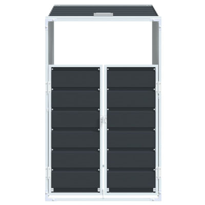 Wheelie Bin Storage for Single Bin Anthracite 72x81x115 cm Steel Payday Deals