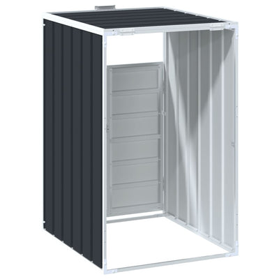 Wheelie Bin Storage for Single Bin Anthracite 72x81x115 cm Steel Payday Deals