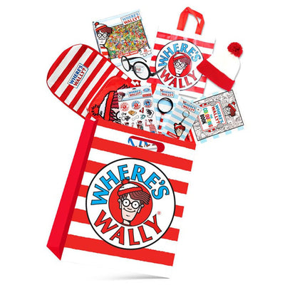 Where's Wally Kids Showbag w/Backpack/Beanie/Glasses/Stickers/Keyring/Puzzle Payday Deals