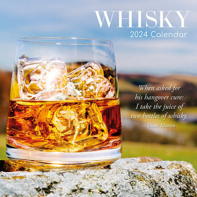 Whisky - 2024 Square Wall Calendar 16 Months Food Wine Beer Drink Planner Payday Deals