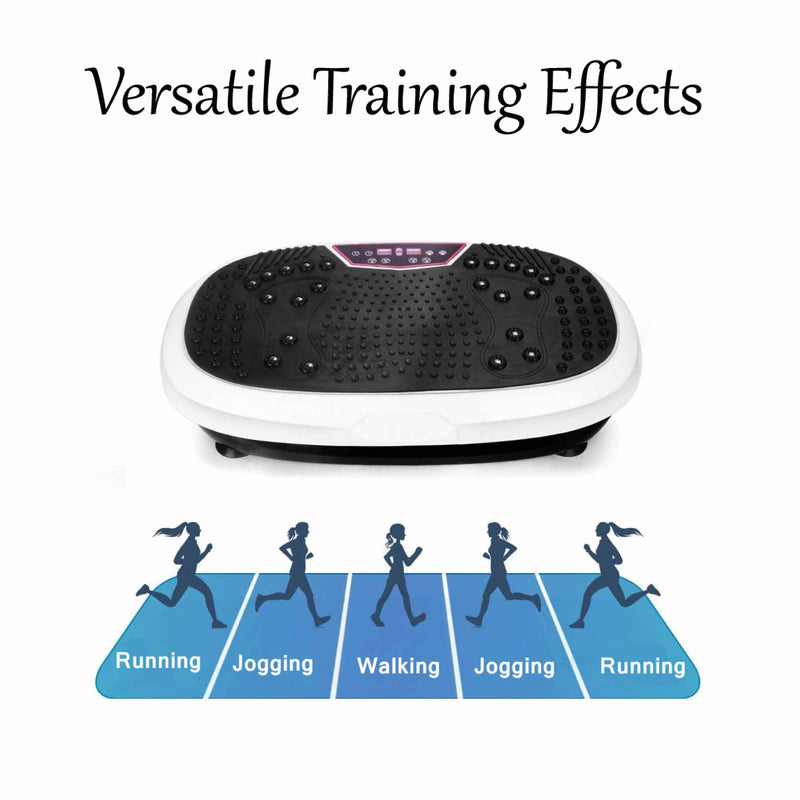 White Mini Vibration Platform - Magnet Therapy Vibrating Machine Exercise Plate Payday Deals