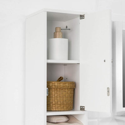 White Tall Bathroom Cabinet High Storage Payday Deals