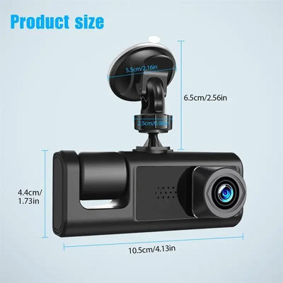 WIFI 3 Channels Dash Cam 1080P Full HD Car Dashcam Comes with Free 32GB Card Payday Deals